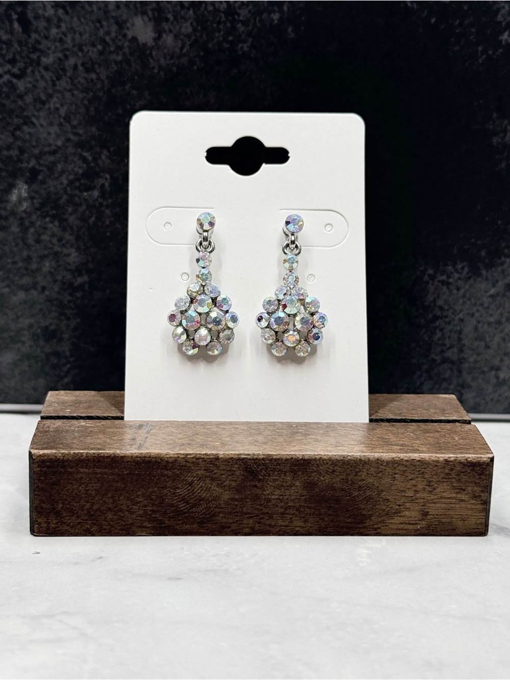 🚨3 for $15🚨 Crystal Drop Earrings - Iridescent Rhinestone Dangle